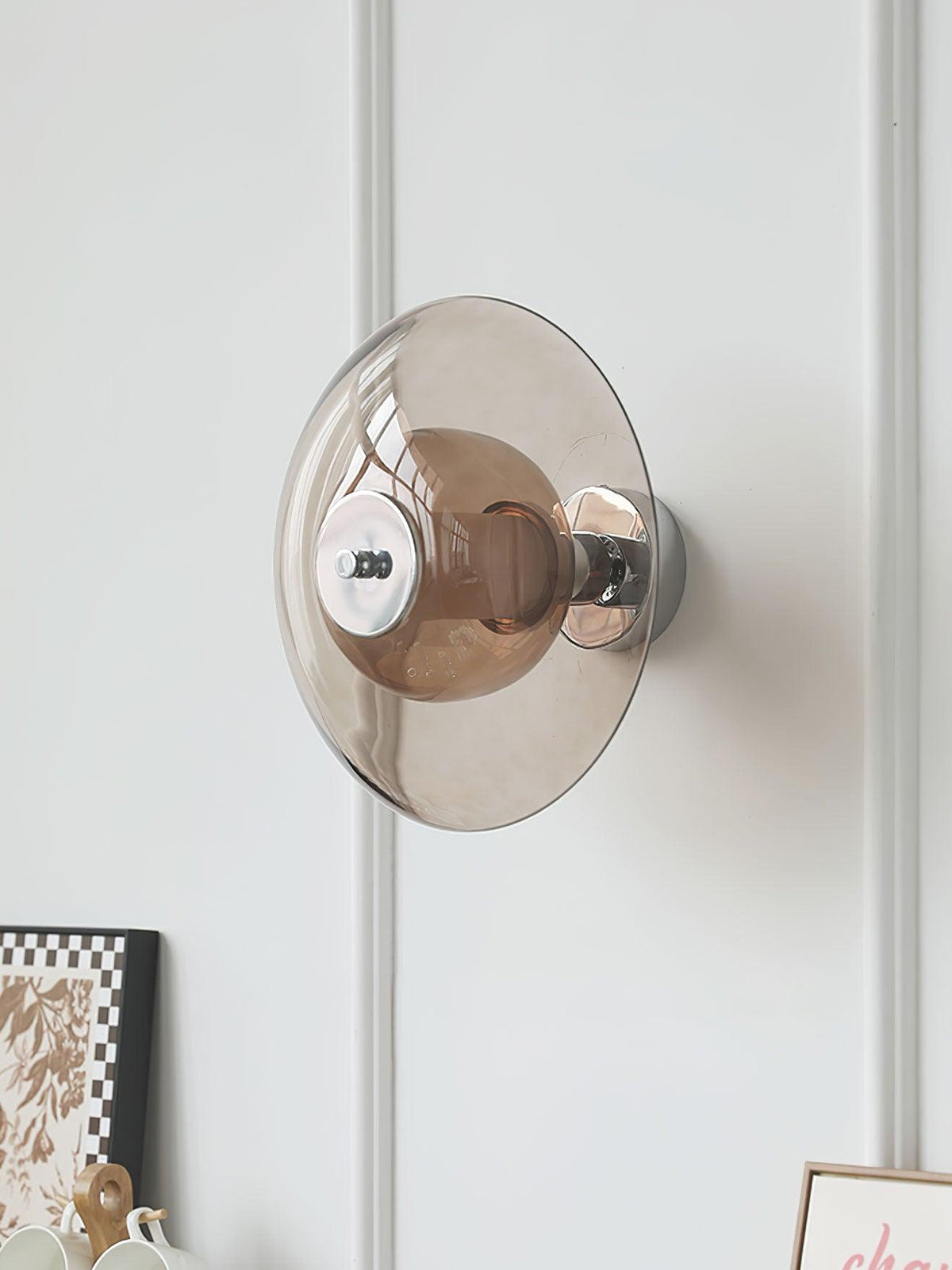 Vasolir Flying Saucer Chrome Wall Light