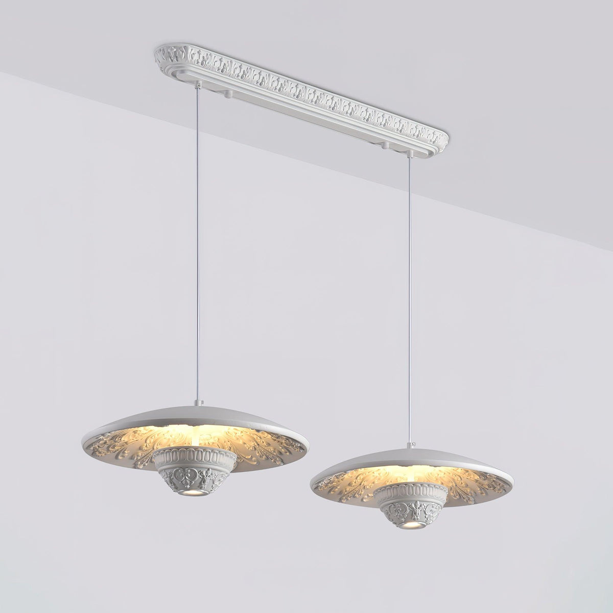 Jhel Art Flying Saucer Resin Pendant Lamp