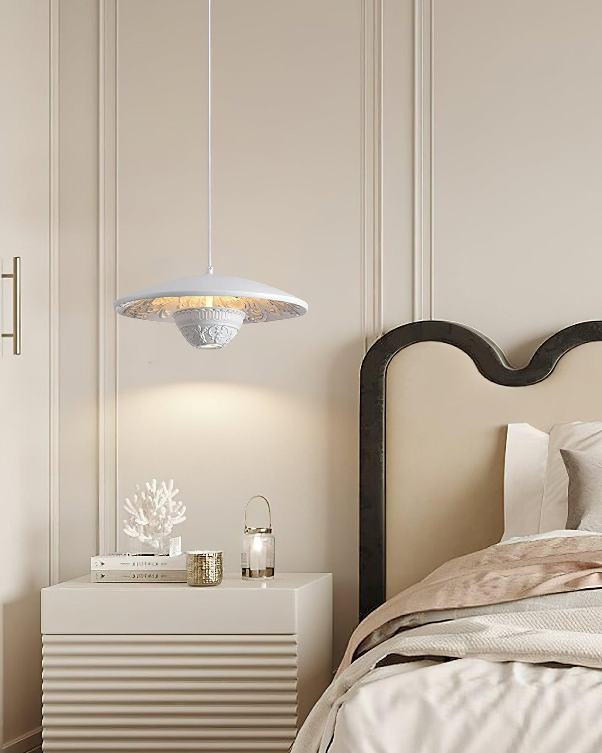 Jhel Art Flying Saucer Resin Pendant Lamp