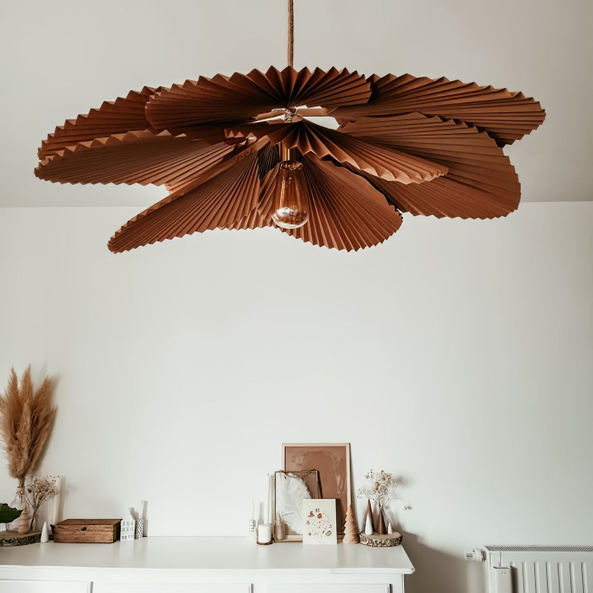 Wilto Pendant Lamp Lotus Leaf Folded Paper Floral