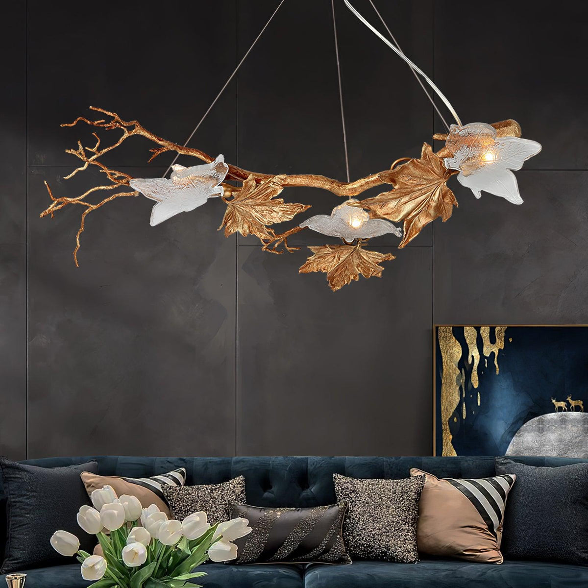Liorivielle Luxury Glass Pendant Light