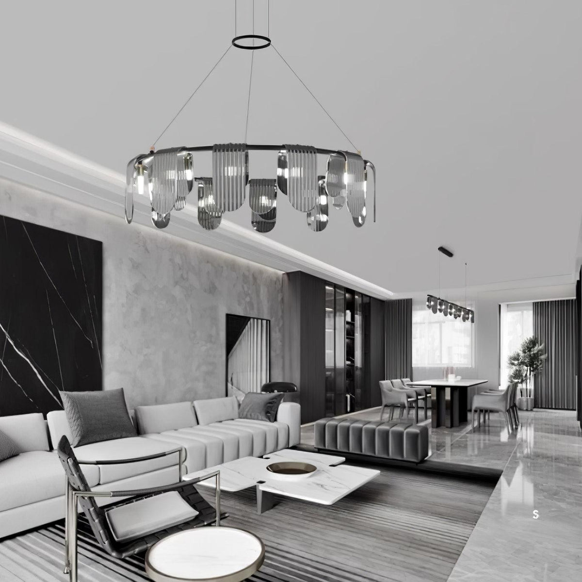 Celorella Modern Glass Chandelier