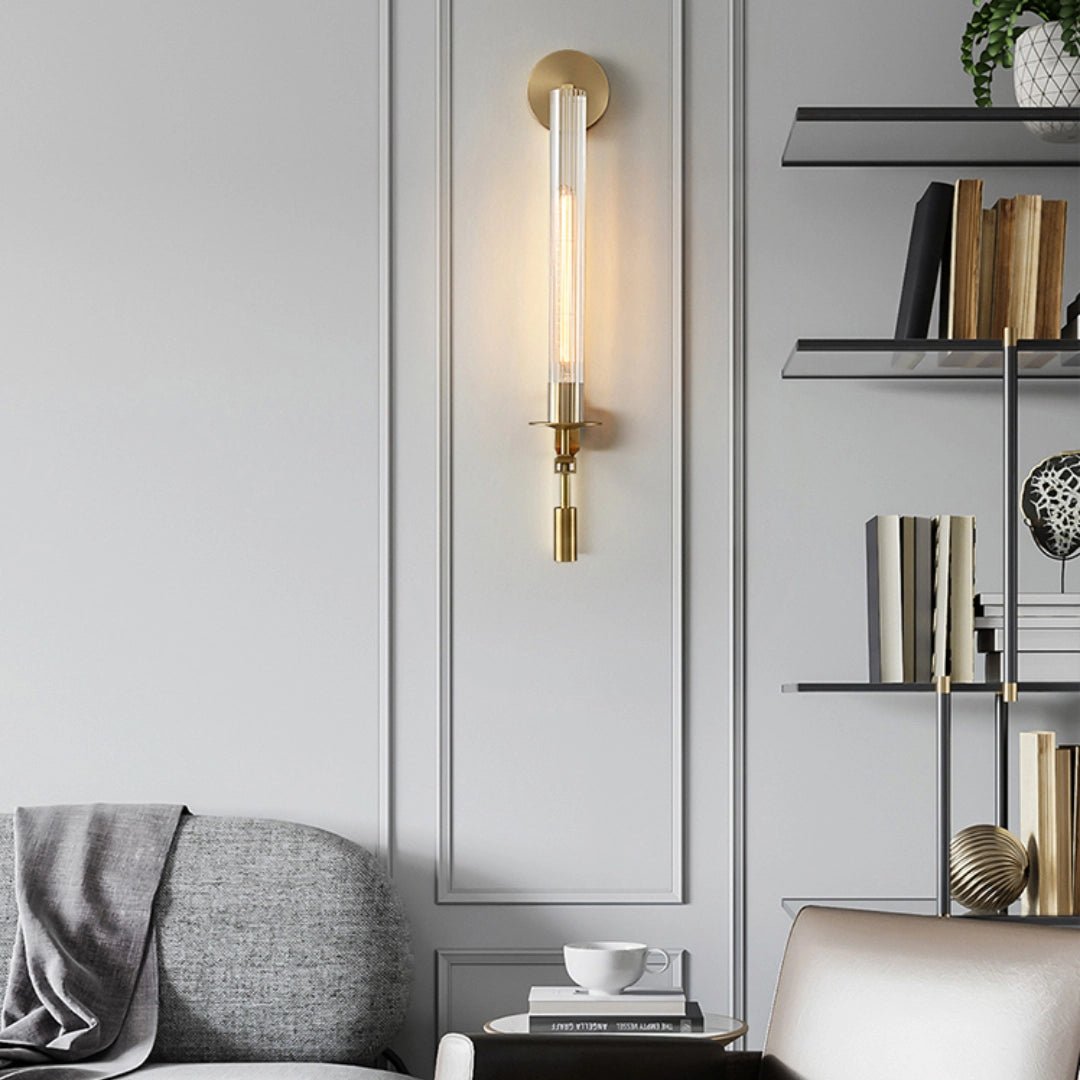 Sienna Glass Indoor Wall Lamp Farmhouse