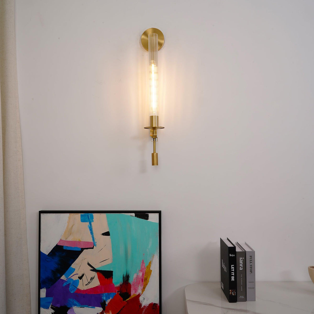 Sienna Glass Indoor Wall Lamp Farmhouse