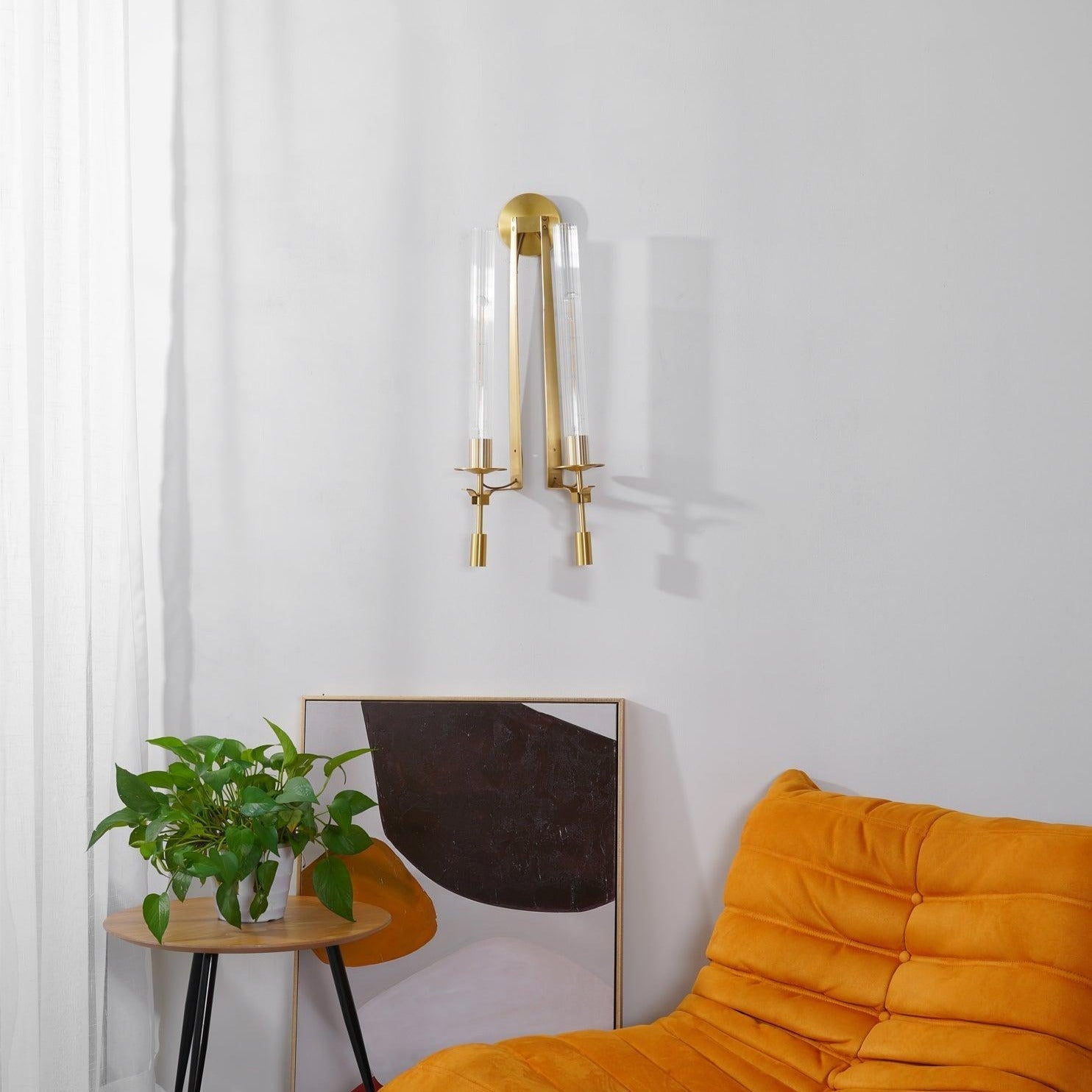 Sienna Glass Indoor Wall Lamp Farmhouse