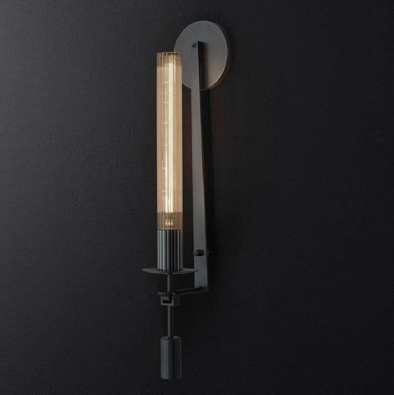 Sienna Glass Indoor Wall Lamp Farmhouse