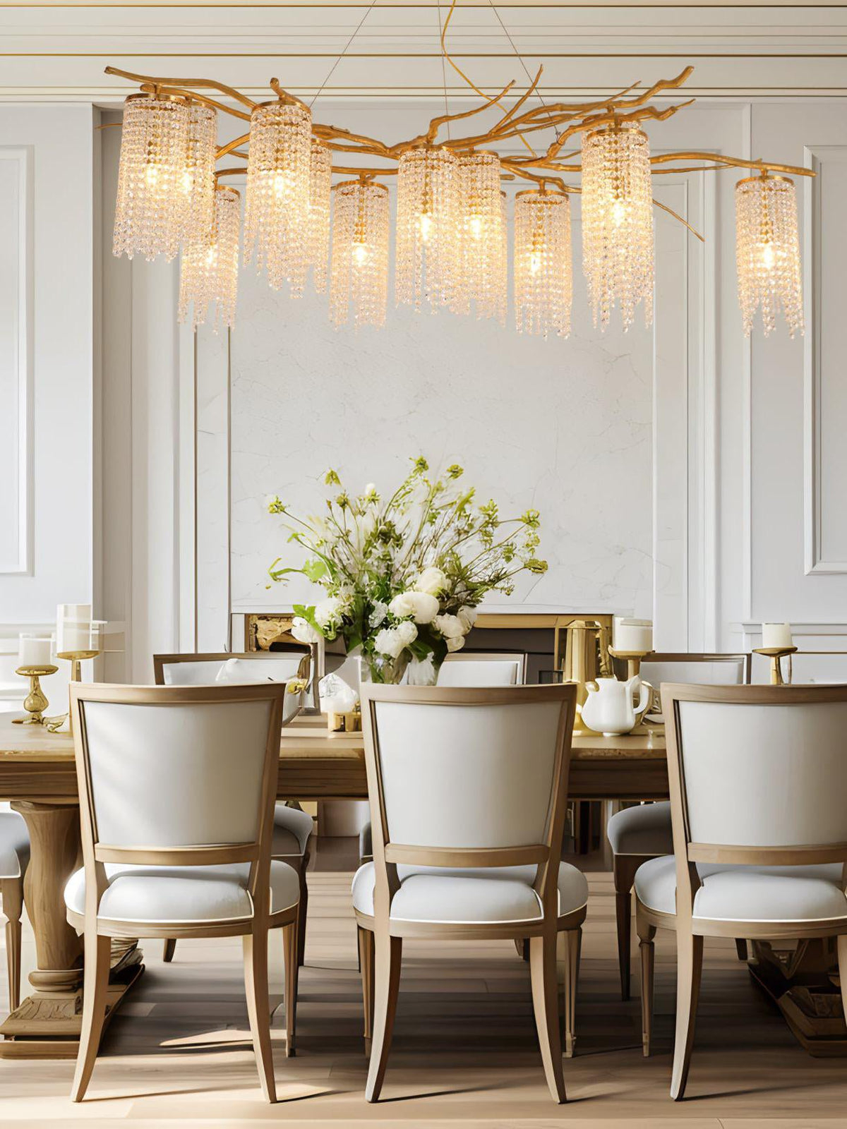 Avvariel Organic Brass Chandelier