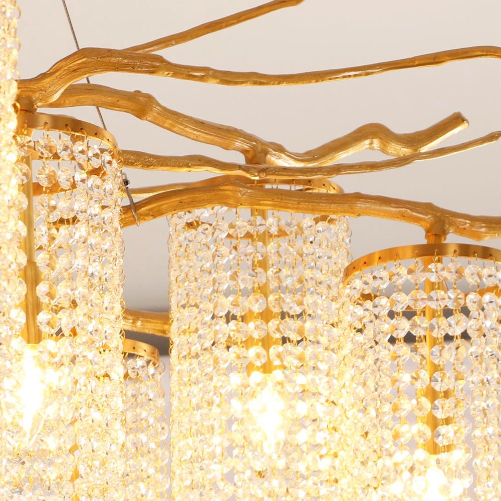 Avvariel Organic Brass Chandelier
