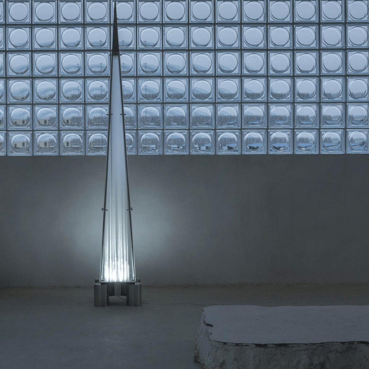 Velelira Modern Glass Floor Lamp