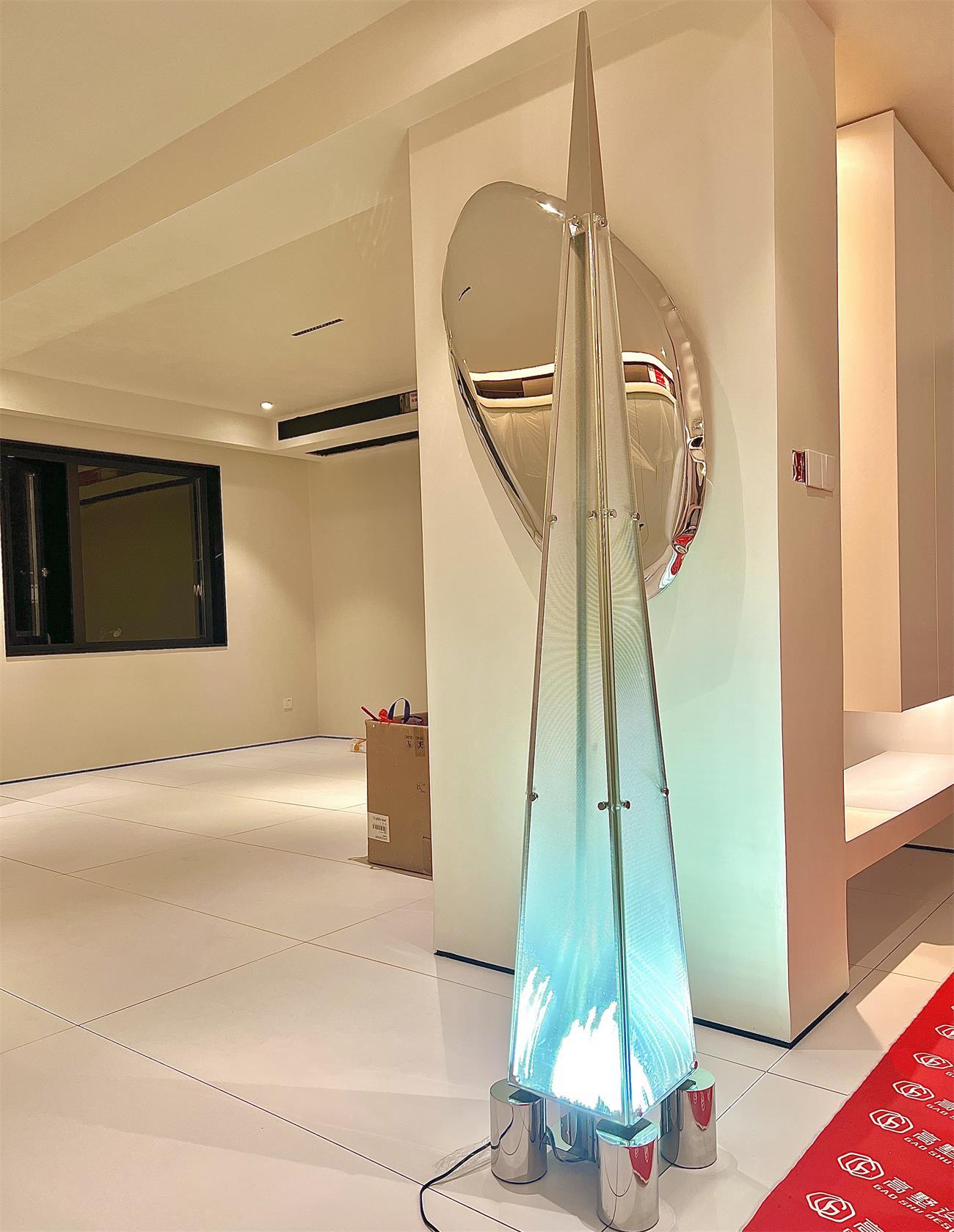 Velelira Modern Glass Floor Lamp