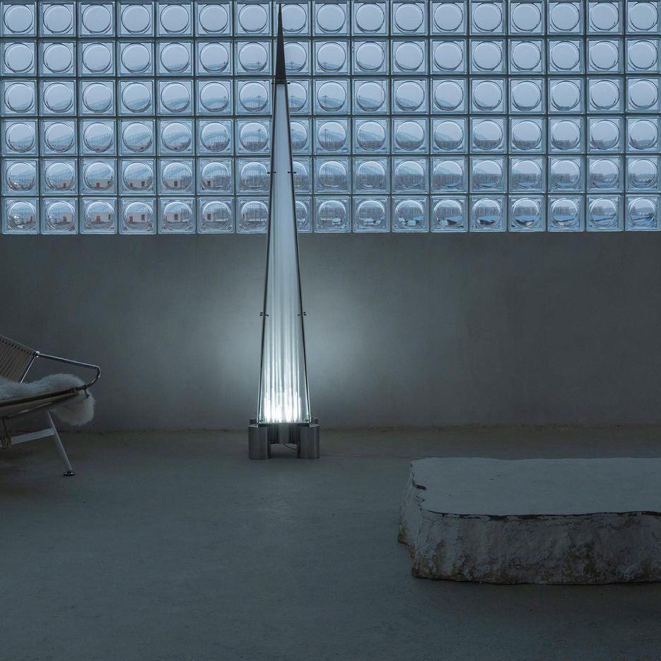 Velelira Modern Glass Floor Lamp