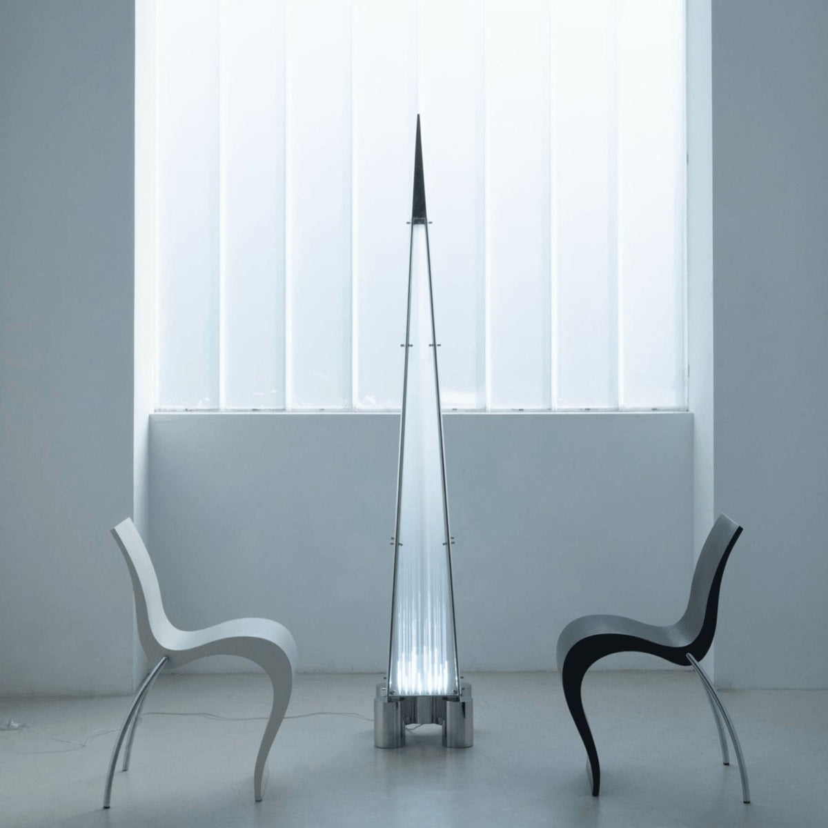 Velelira Modern Glass Floor Lamp