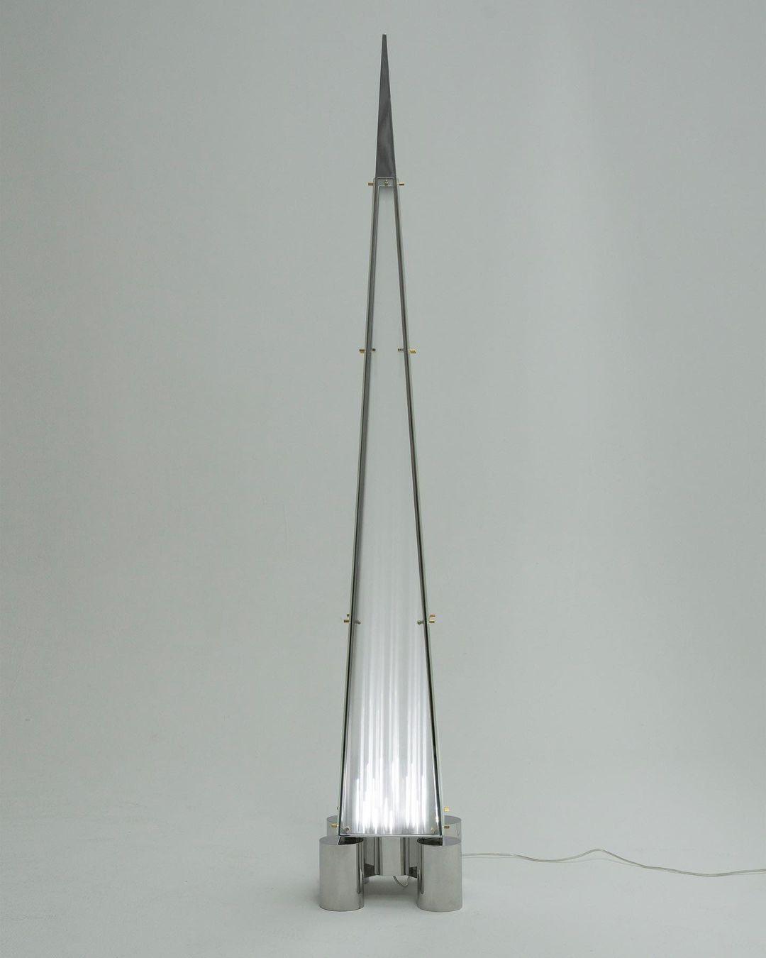 Velelira Modern Glass Floor Lamp