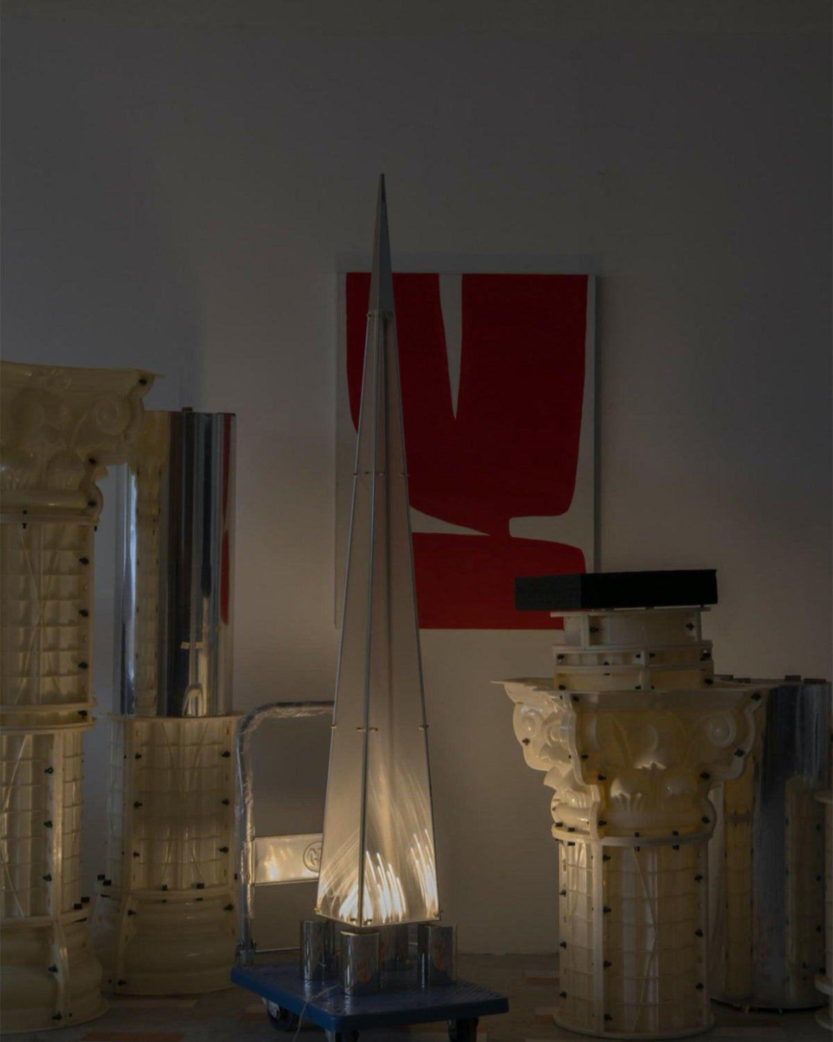 Velelira Modern Glass Floor Lamp