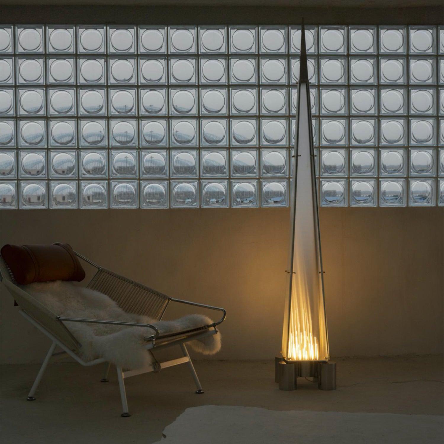 Velelira Modern Glass Floor Lamp