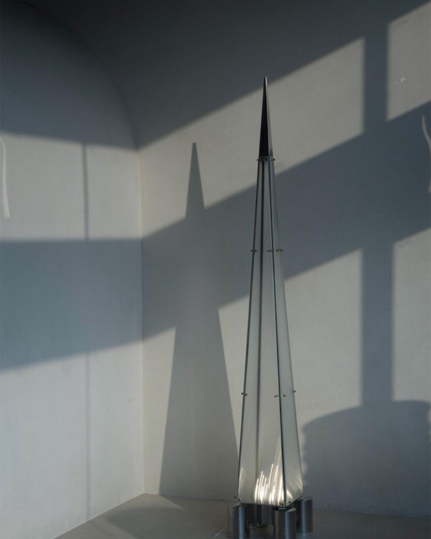 Velelira Modern Glass Floor Lamp