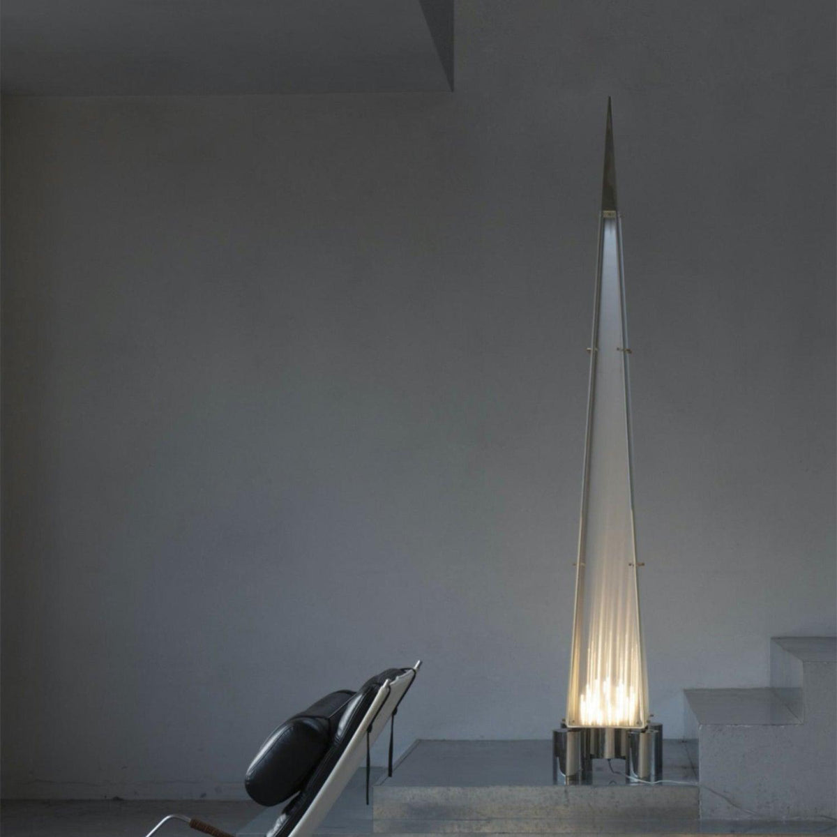Velelira Modern Glass Floor Lamp