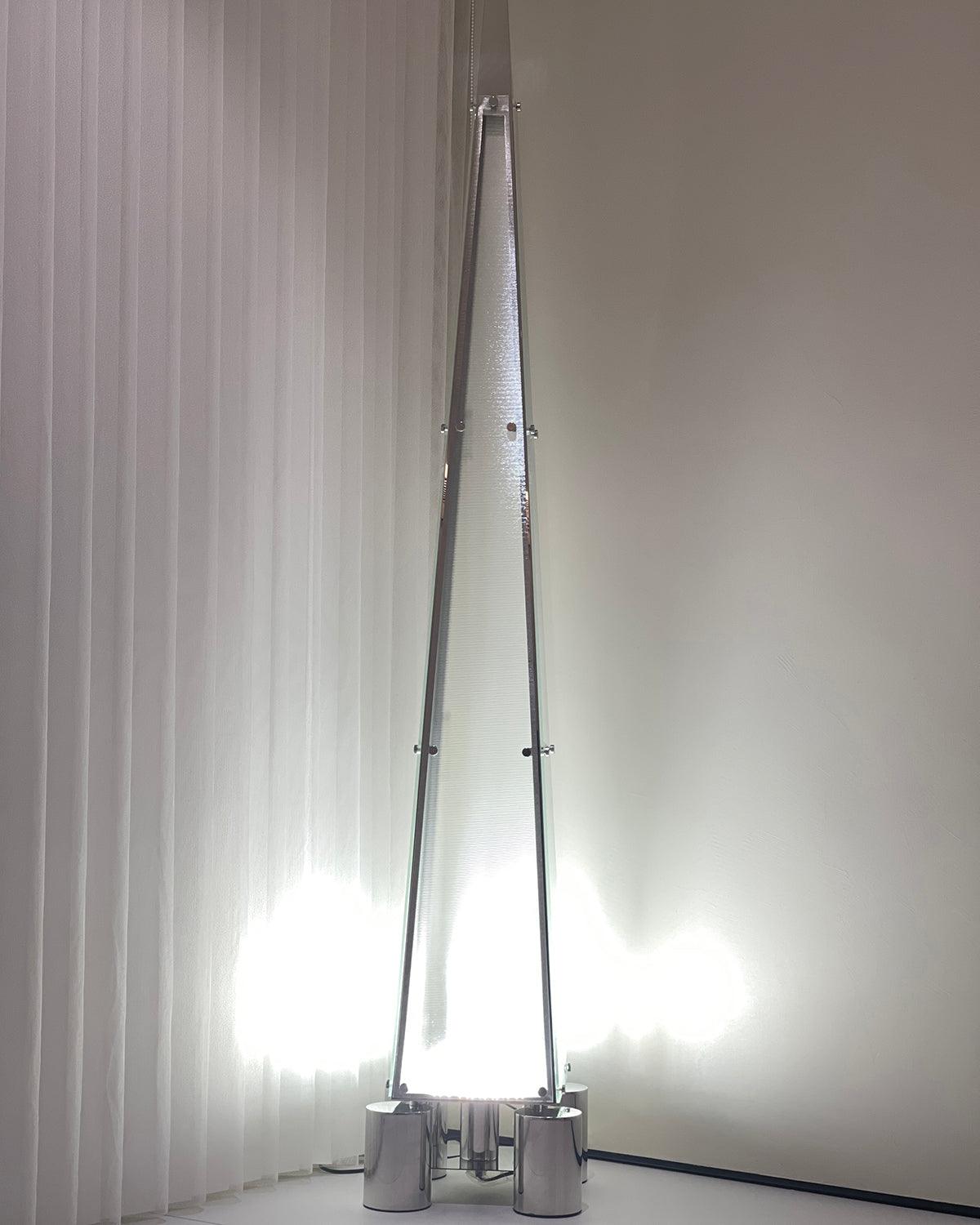 Velelira Modern Glass Floor Lamp