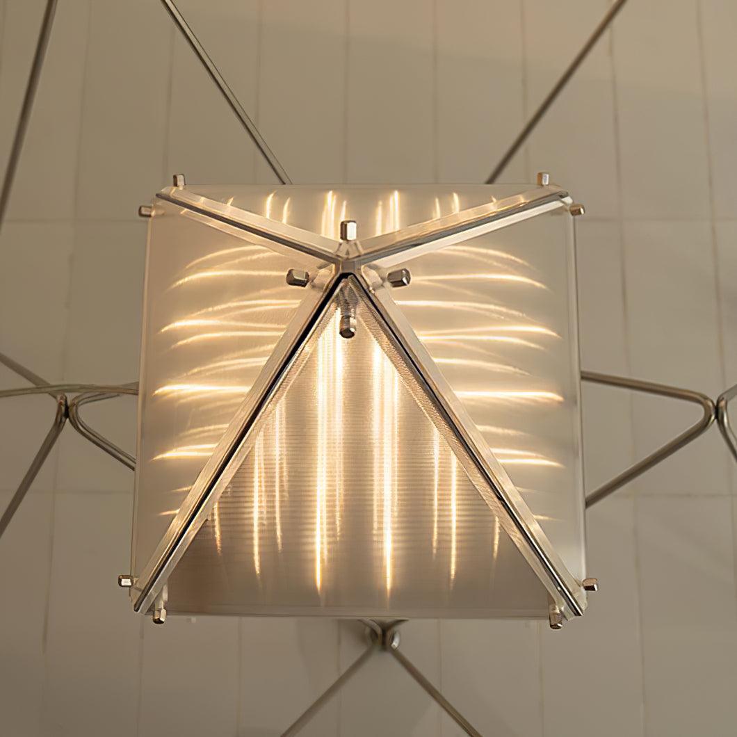 Mymiryre Pyramid Glass Table Lamp