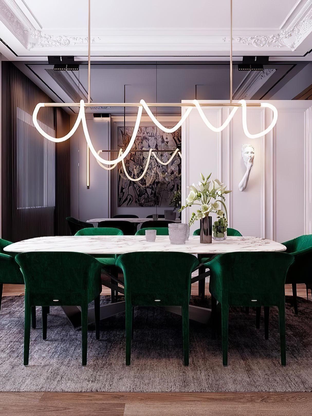 Vocor Chandelier Flexible Silicone Curve Modern Elegant