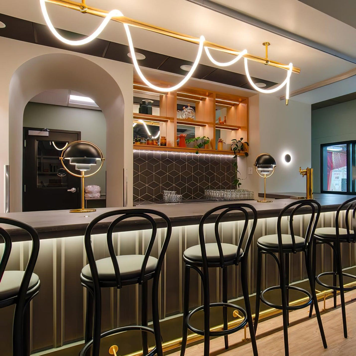 Vocor Chandelier Flexible Silicone Curve Modern Elegant