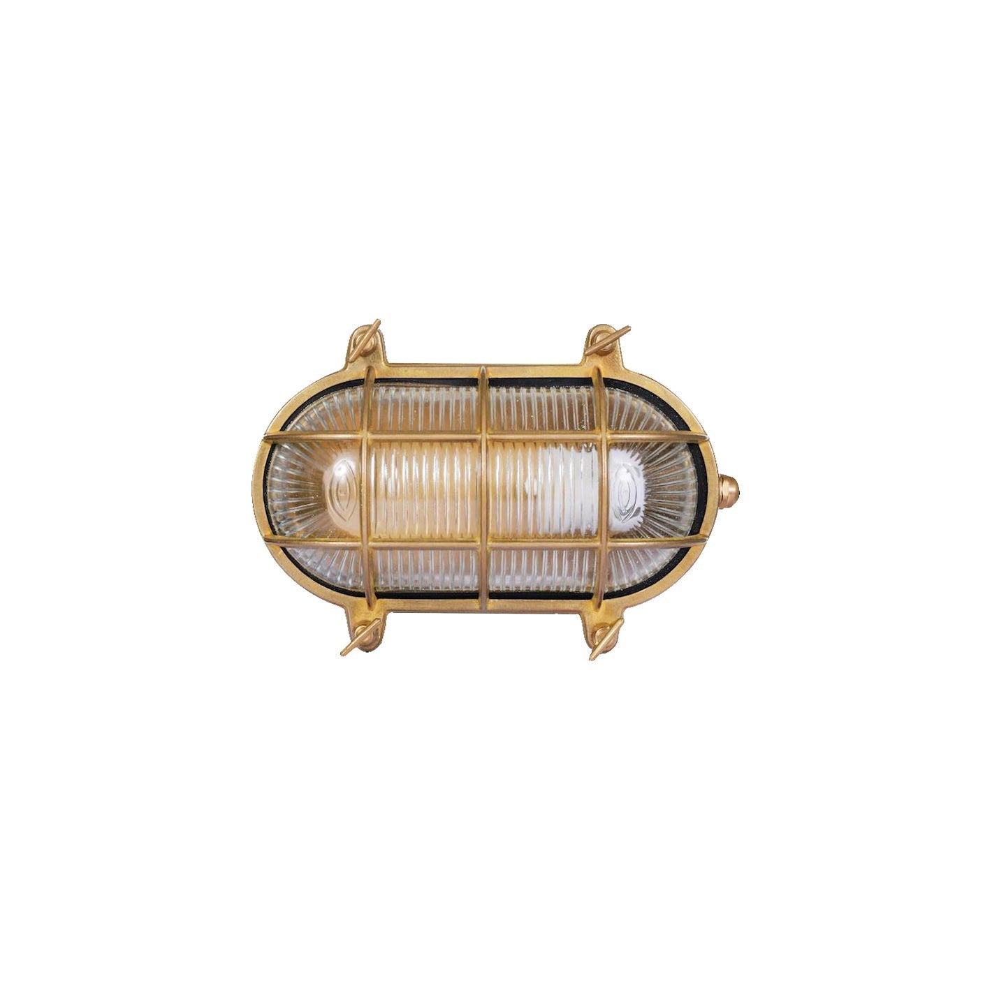 Erthearis Vintage Brass Bunker Sconce Wall Lamp - Neutral Decor