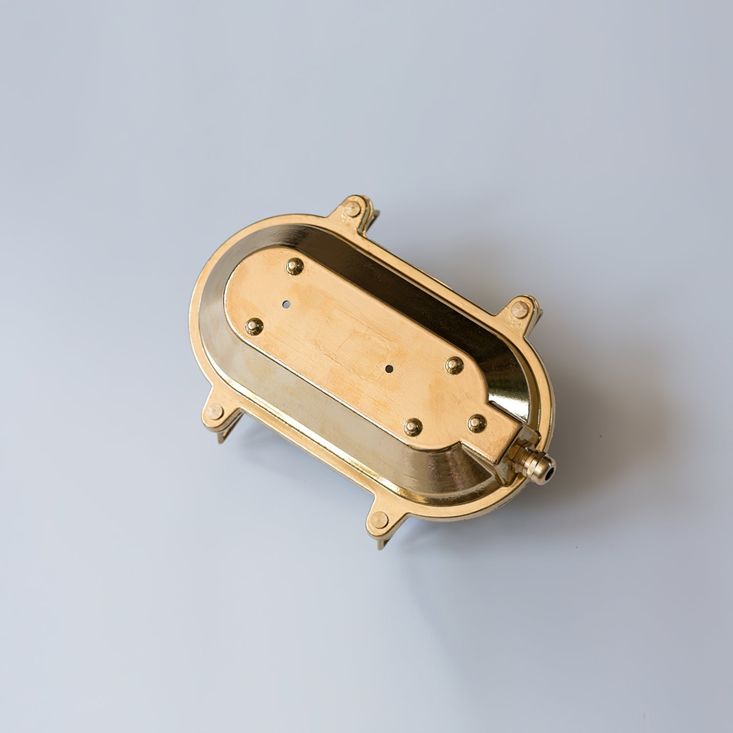 Erthearis Vintage Brass Bunker Sconce Wall Lamp - Neutral Decor
