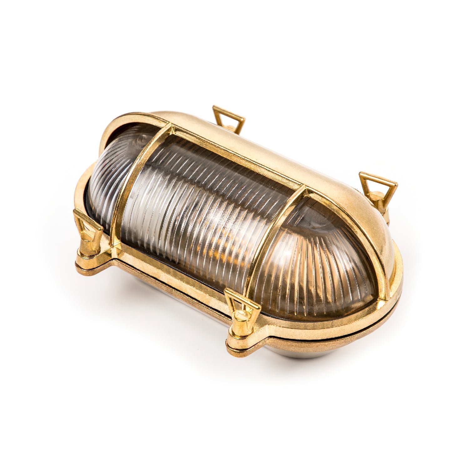 Erthearis Vintage Brass Bunker Sconce Wall Lamp - Neutral Decor
