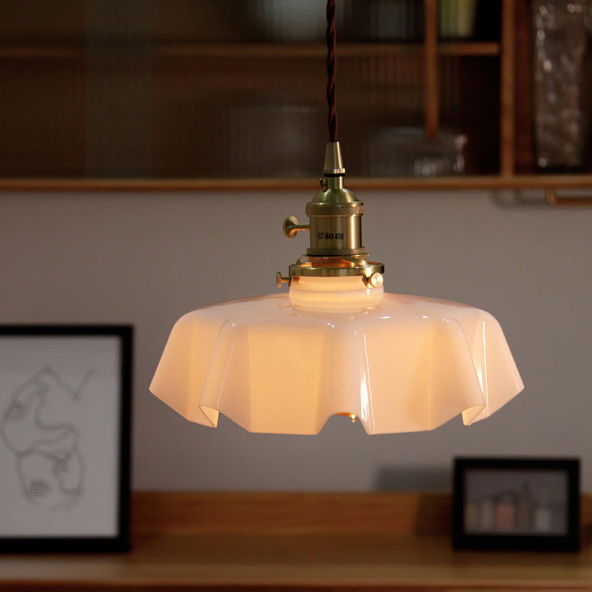 Liorivora Pendant Light French Flower for Dining Room