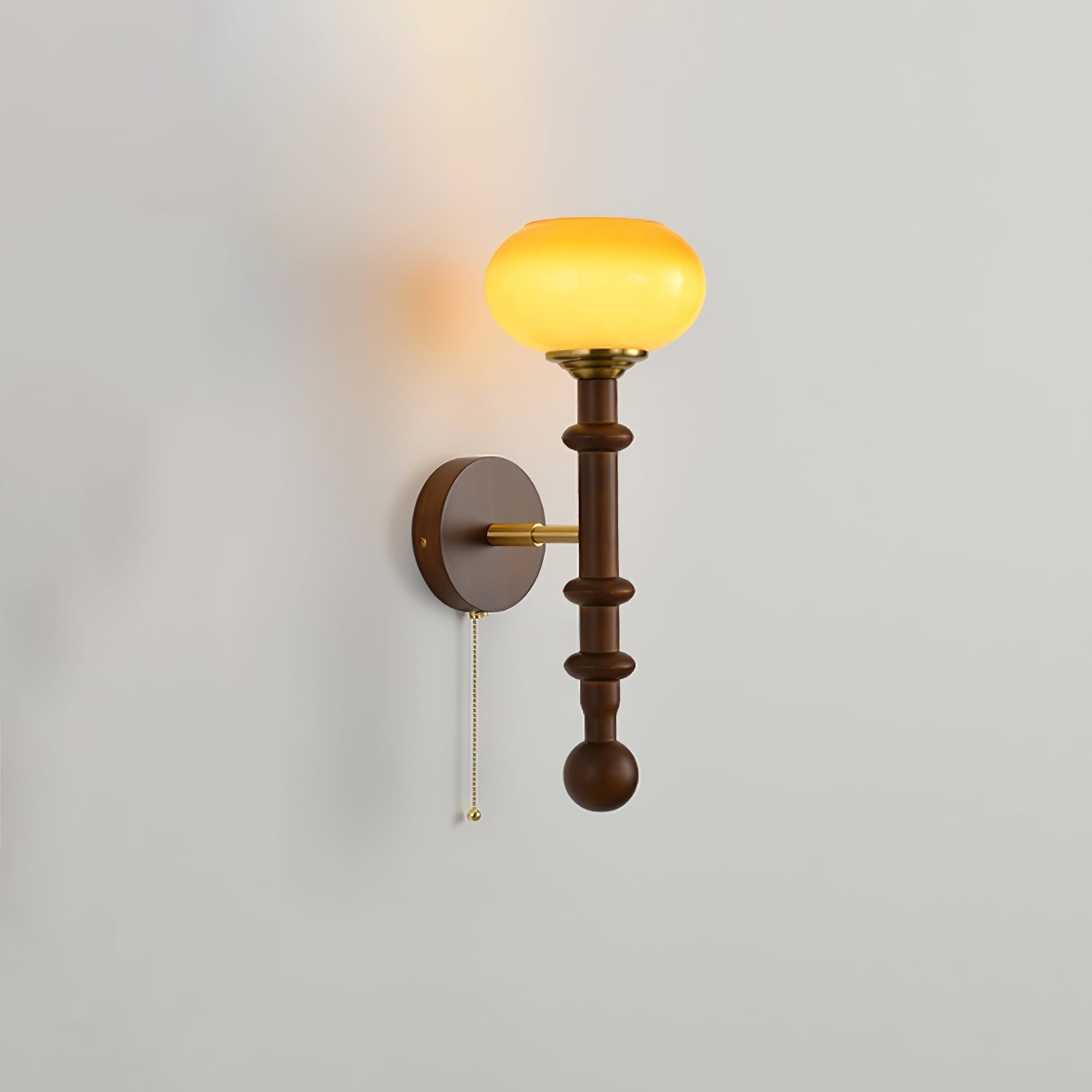 Hilda Roma Elegance Wood Sconce Wall lamp - Neutral Decor