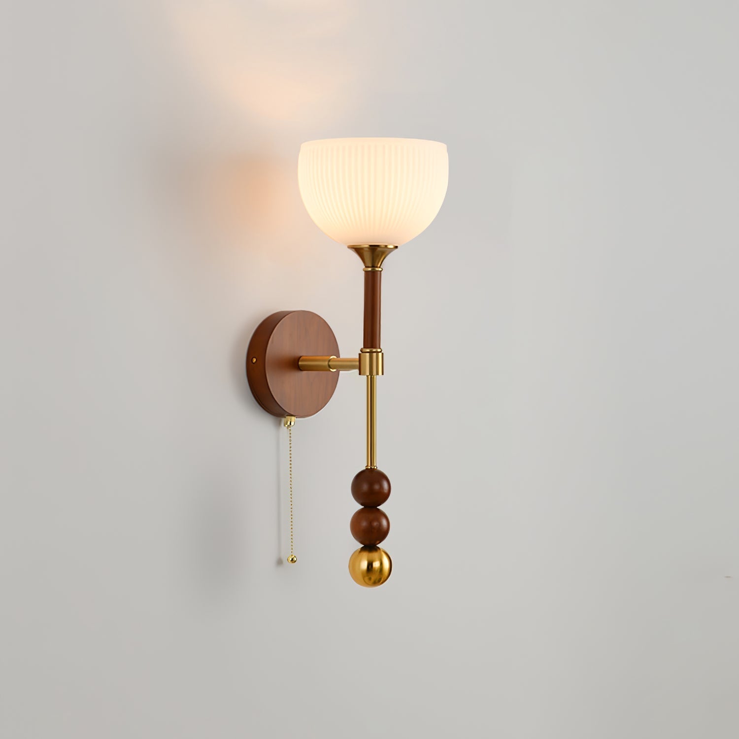 Hilda Roma Elegance Wood Sconce Wall lamp - Neutral Decor