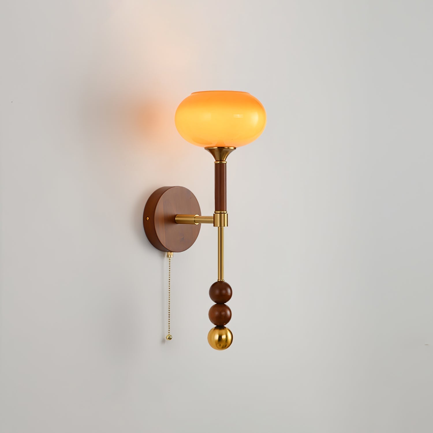 Hilda Roma Elegance Wood Sconce Wall lamp - Neutral Decor