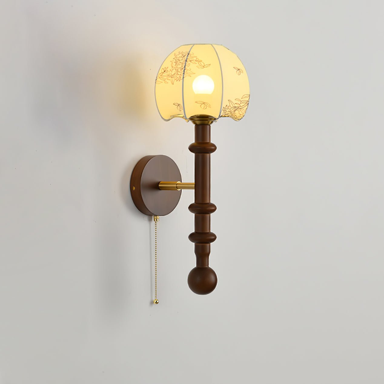 Hilda Roma Elegance Wood Sconce Wall lamp - Neutral Decor