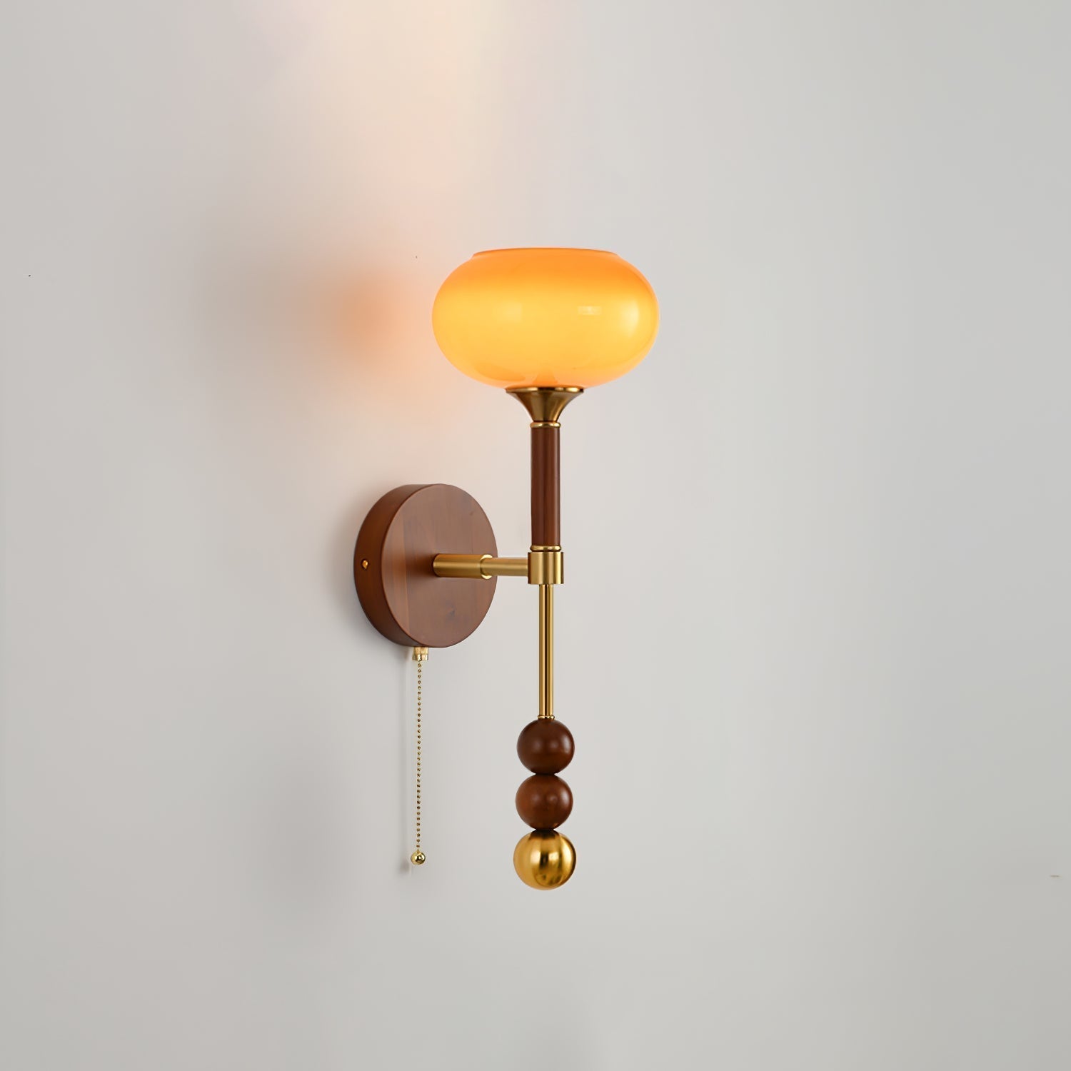Hilda Roma Elegance Wood Sconce Wall lamp - Neutral Decor