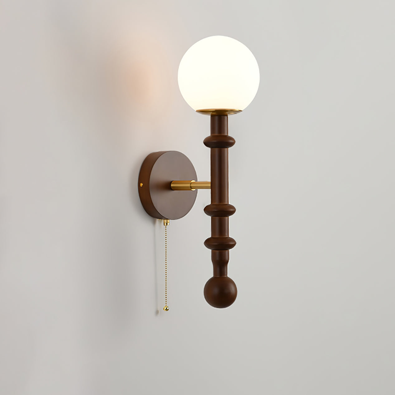 Hilda Roma Elegance Wood Sconce Wall lamp - Neutral Decor