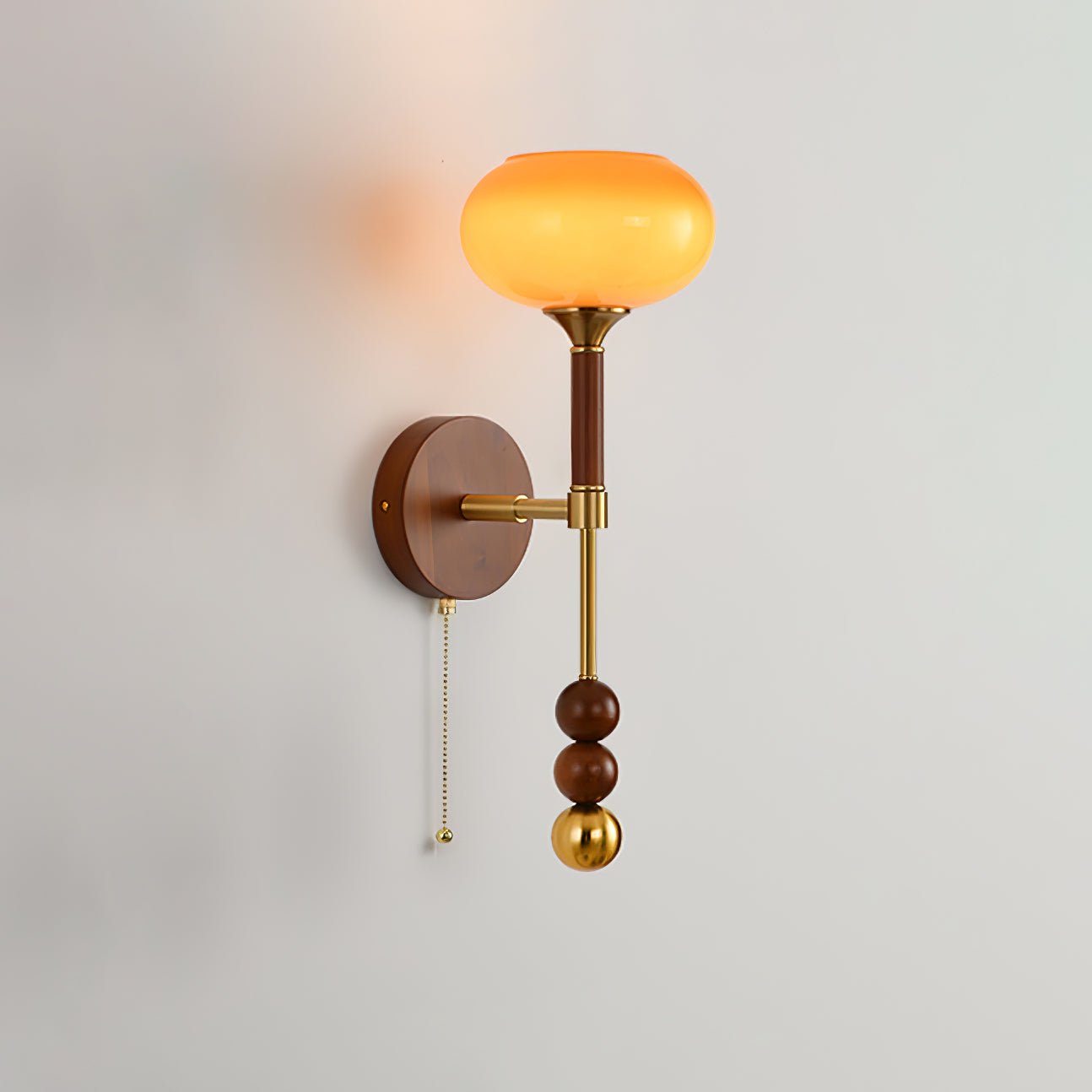Hilda Roma Elegance Wood Sconce Wall lamp - Neutral Decor