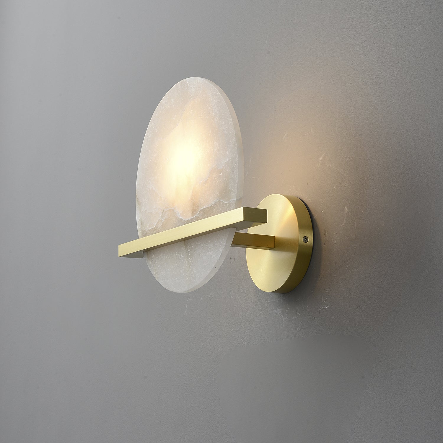 Avemis Sphere Alabaster Wall Light