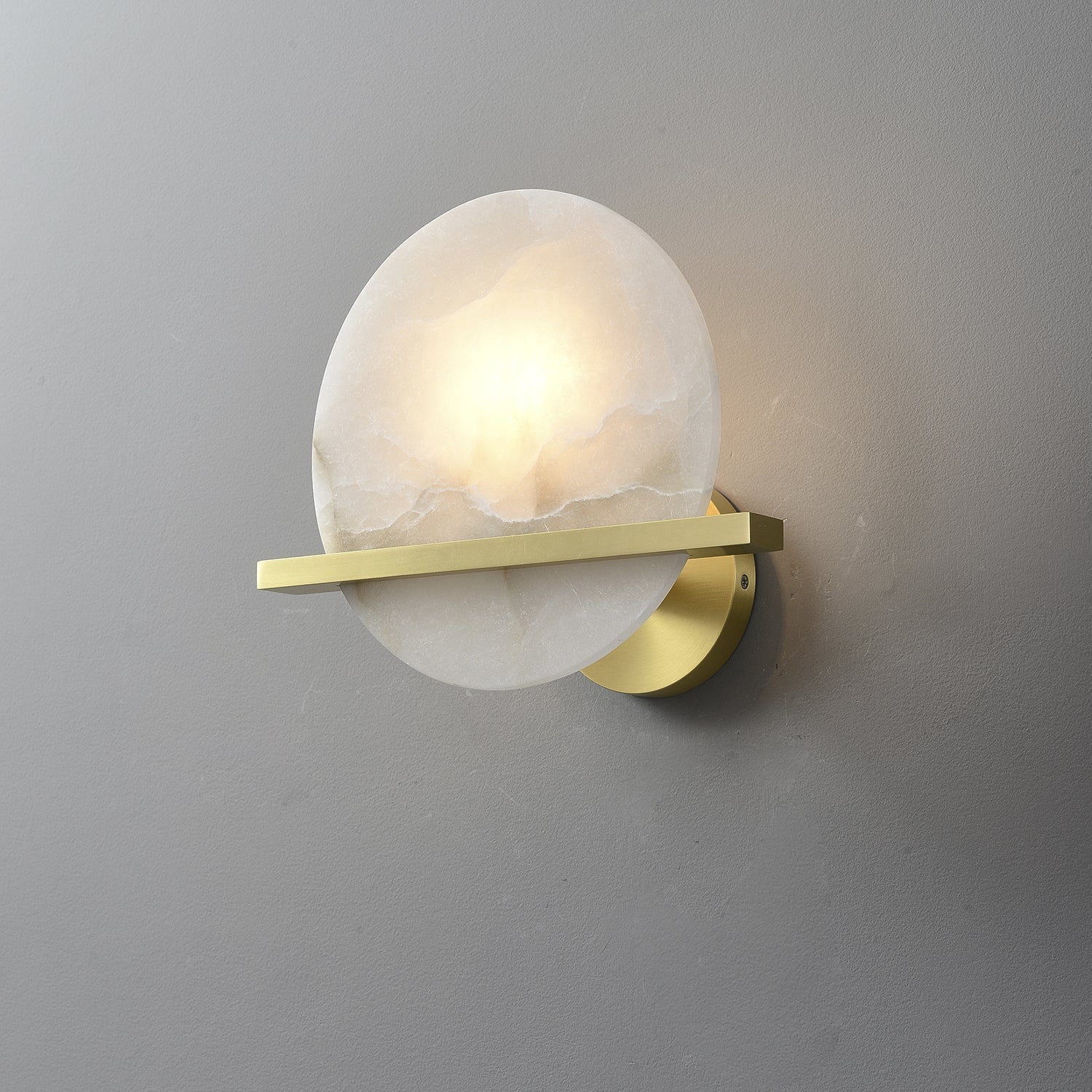 Avemis Sphere Alabaster Wall Light