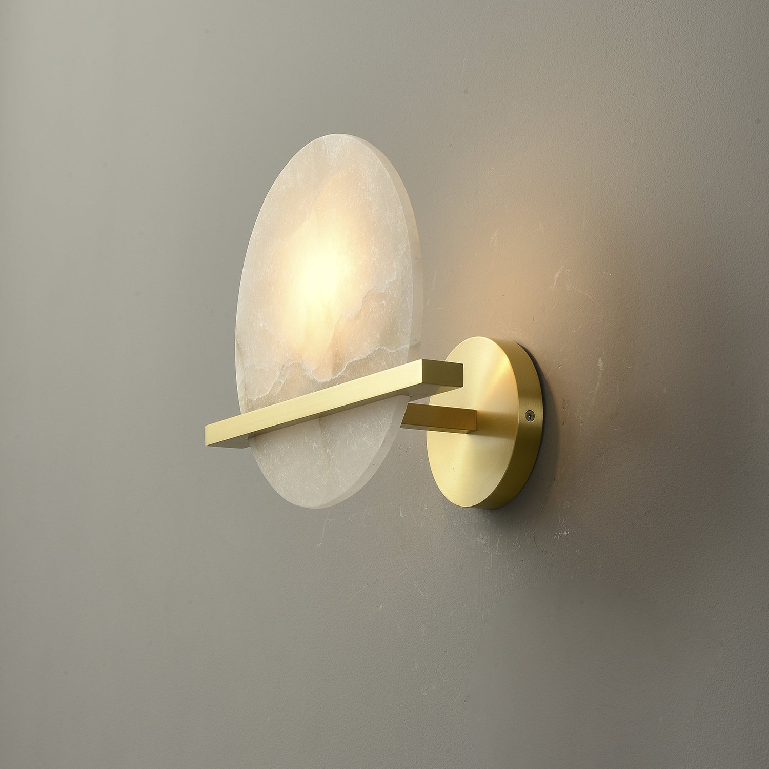 Avemis Sphere Alabaster Wall Light