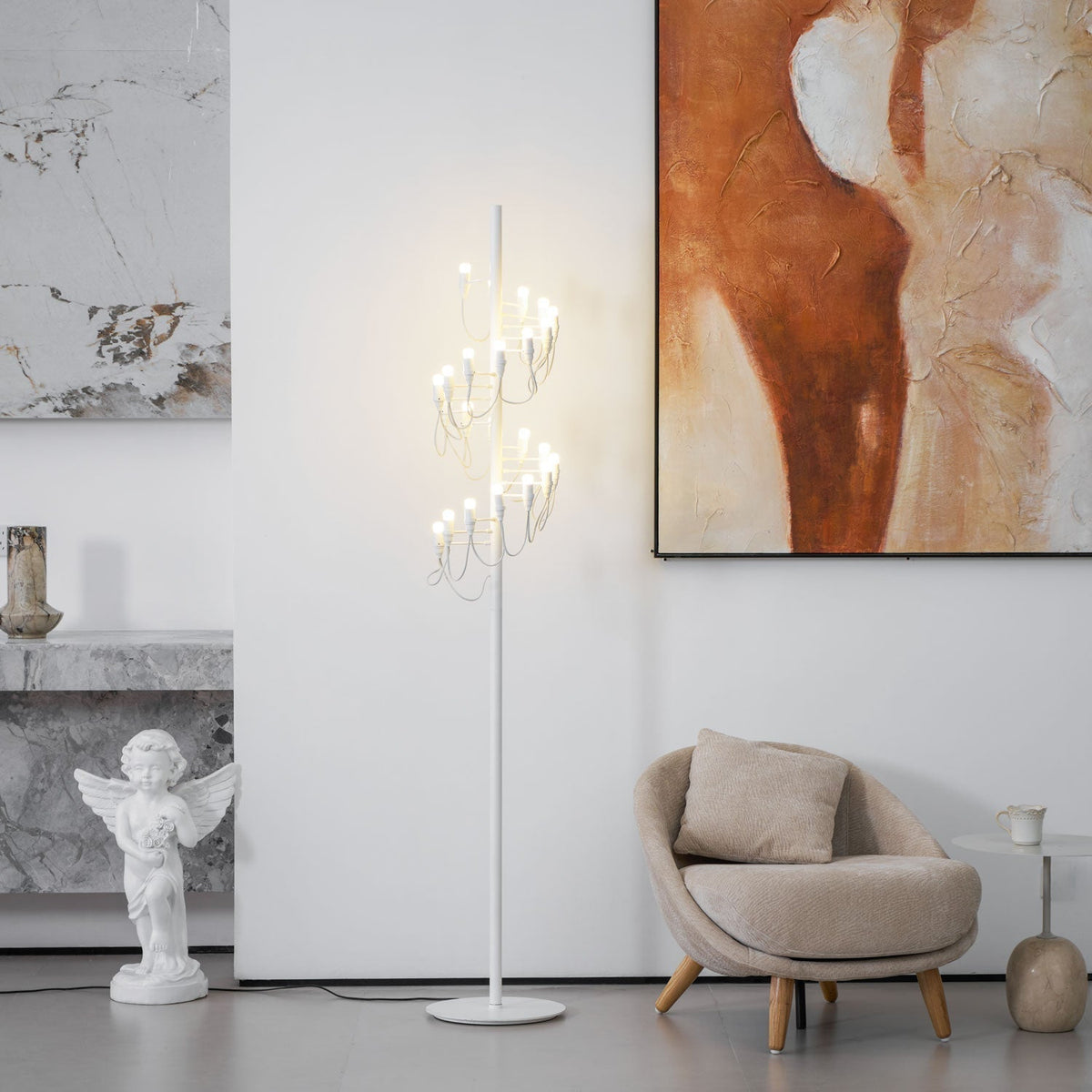 Olliryra Sculptural Steel Floor Lamp