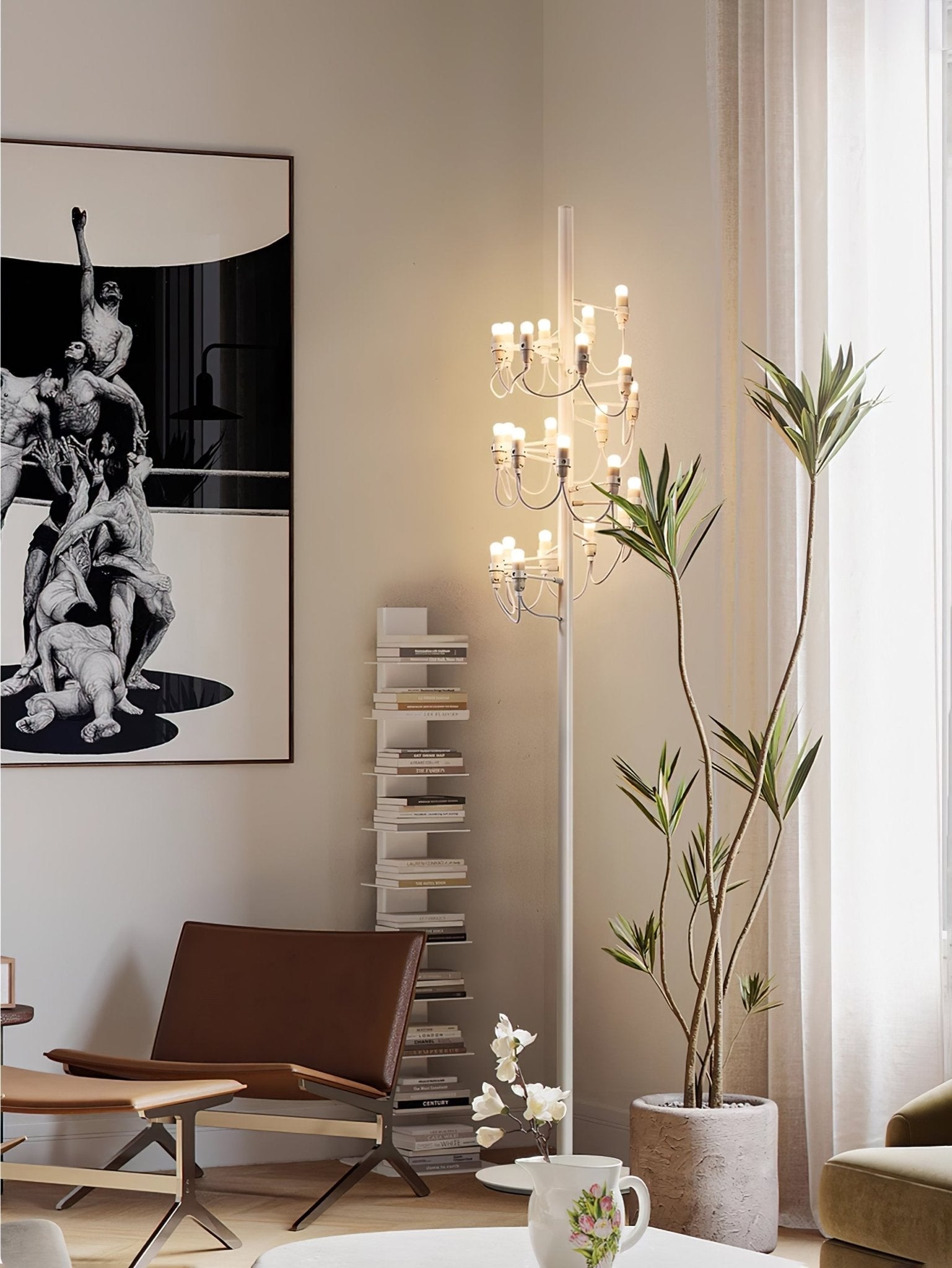 Olliryra Sculptural Steel Floor Lamp
