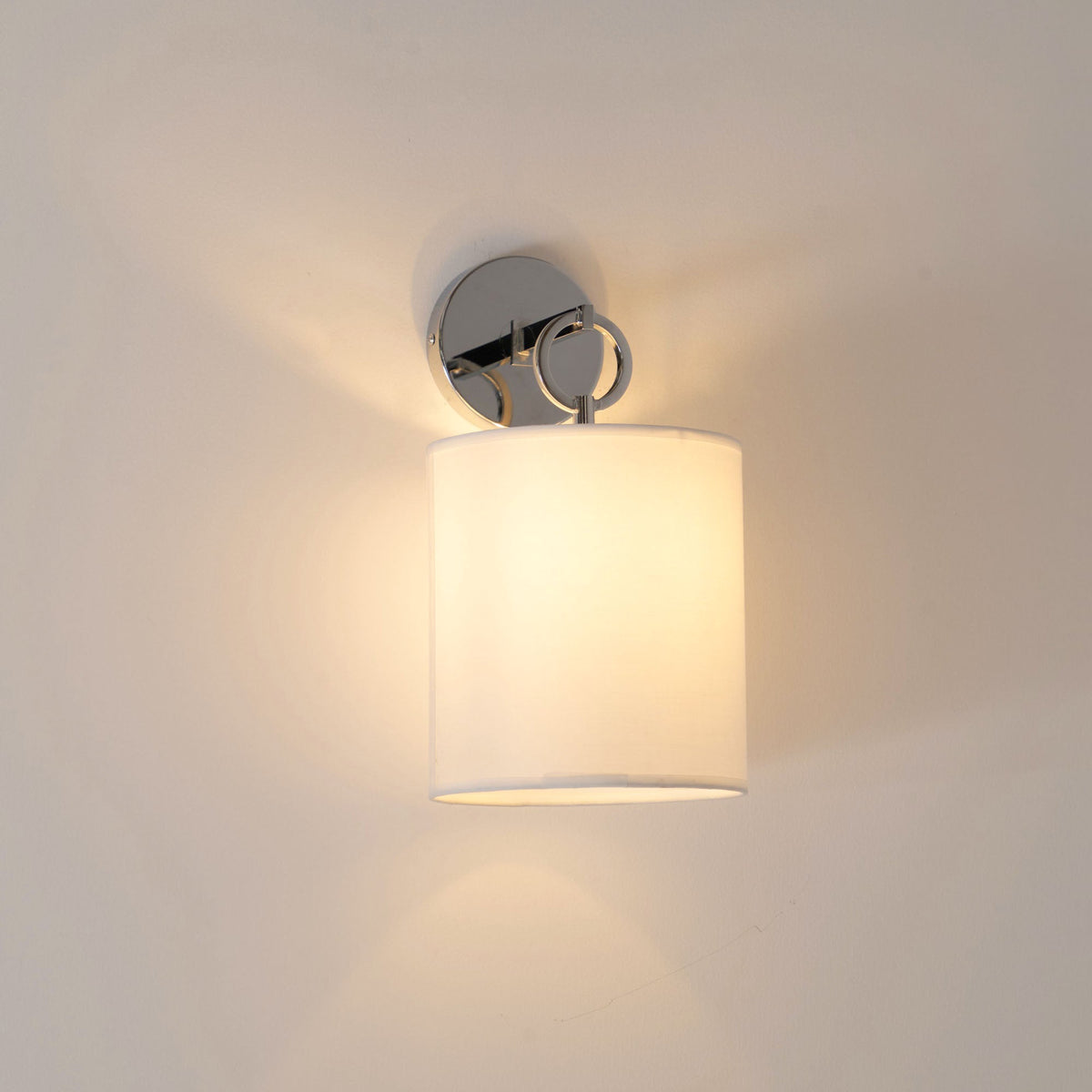 Emile Cylindrical Fabric Shade Wall Lamp Farmhouse
