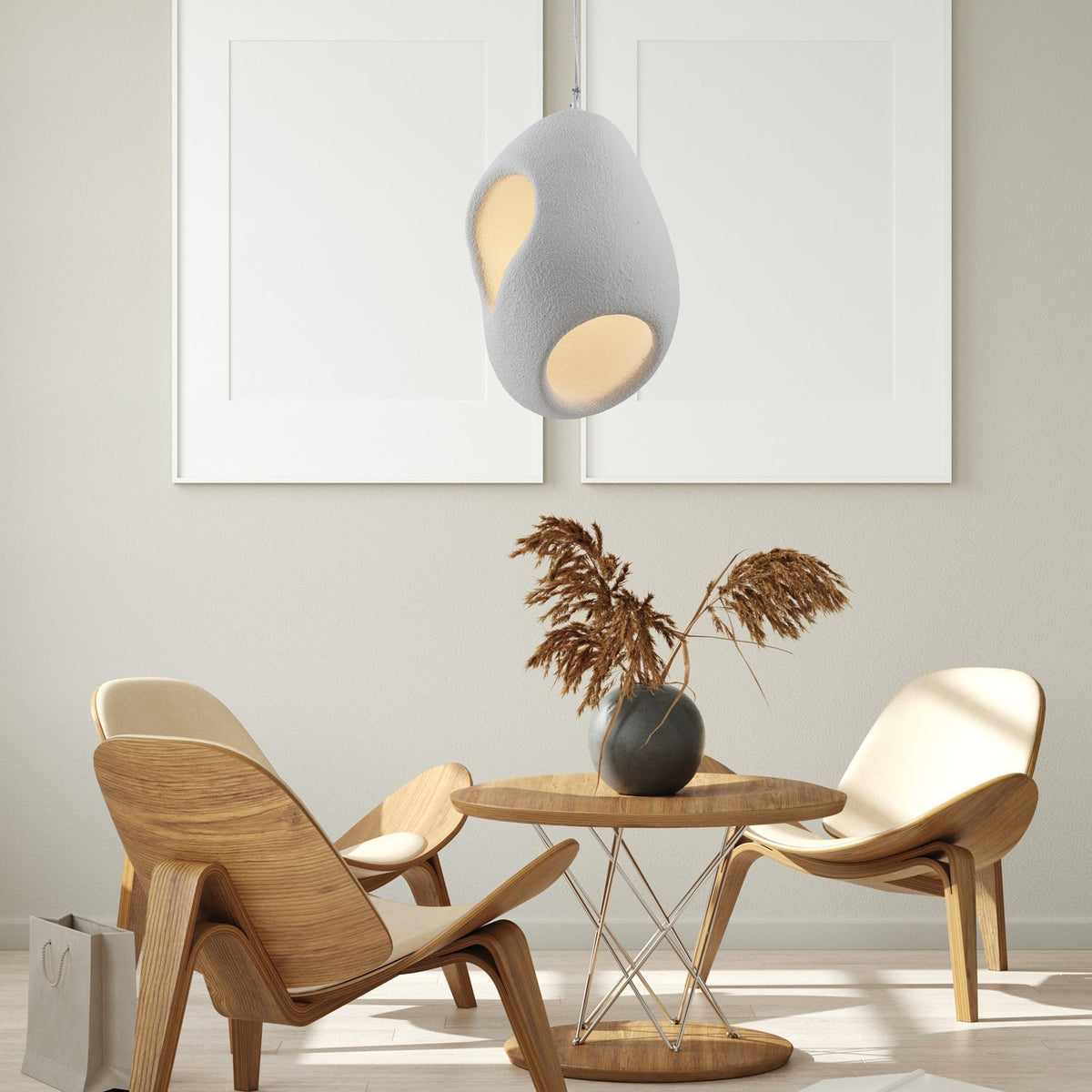 Zavelyra Textured Resin Pendant Light