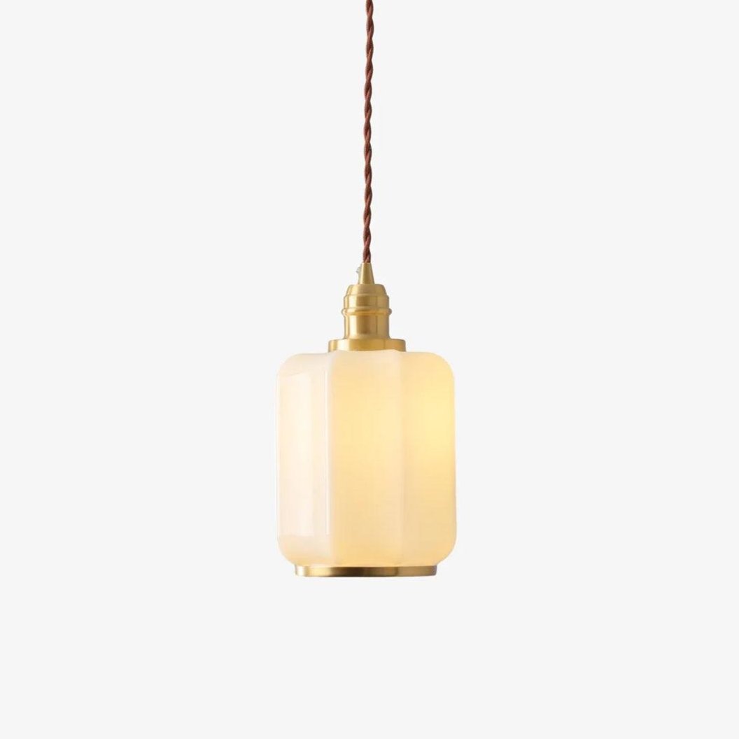 Lume Brass Vintage Pendant Light - Neutral Decor