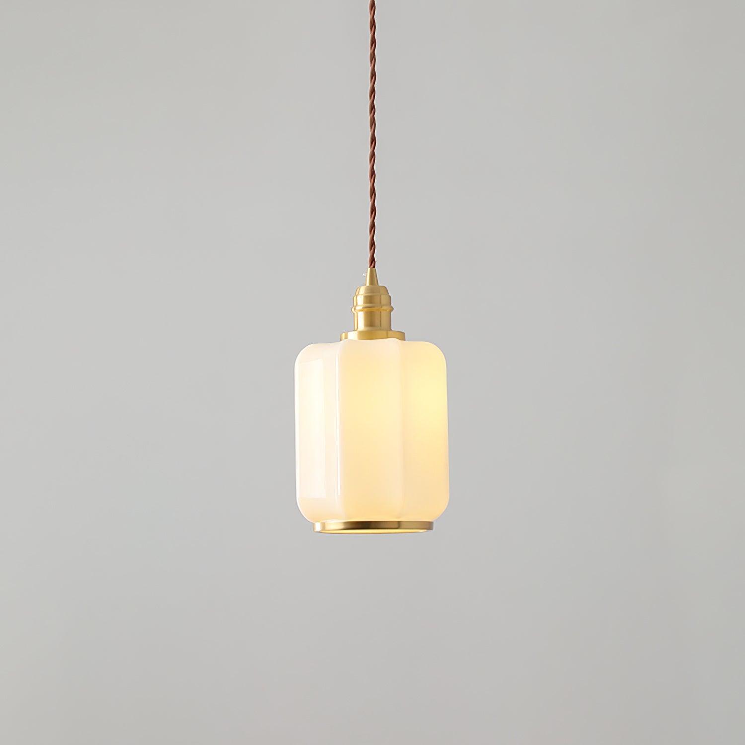 Lume Brass Vintage Pendant Light - Neutral Decor