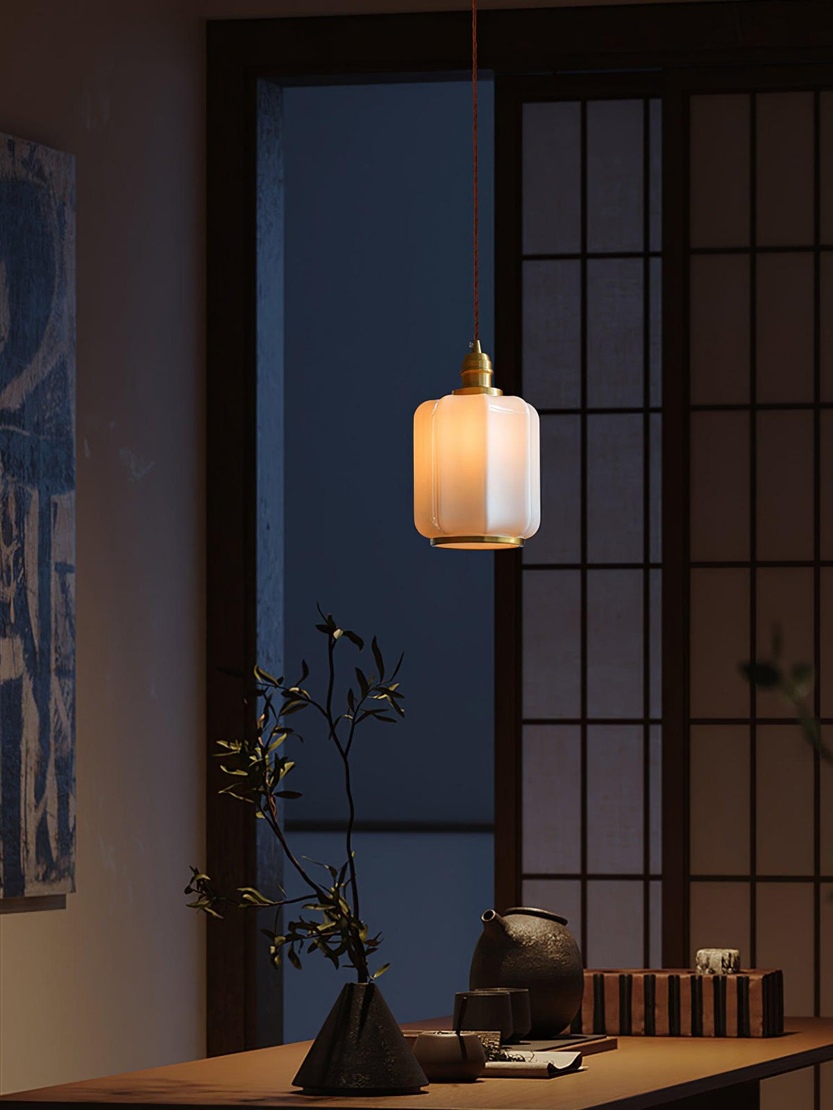 Lume Brass Vintage Pendant Light