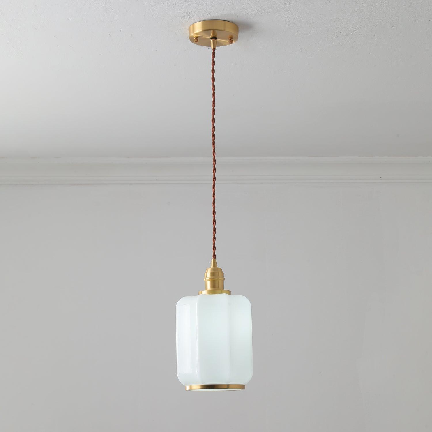 Lume Brass Vintage Pendant Light - Neutral Decor