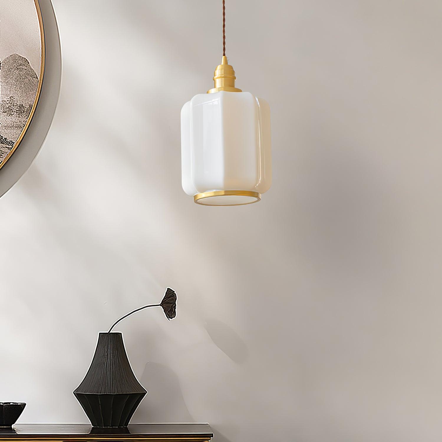 Lume Brass Vintage Pendant Light - Neutral Decor