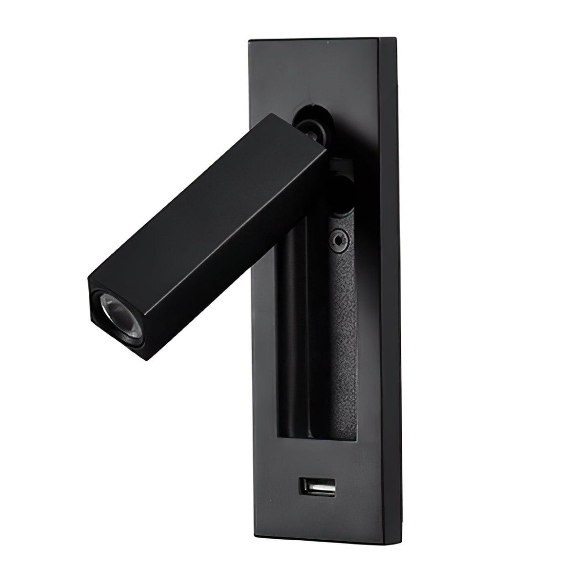 Sothis Modern Minimalist Bedside USB Black Wall Light