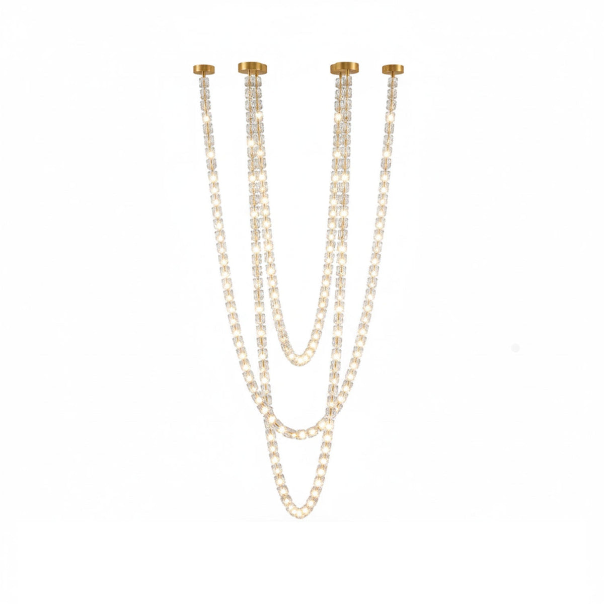 Nexus Gold Crystal Chandelier